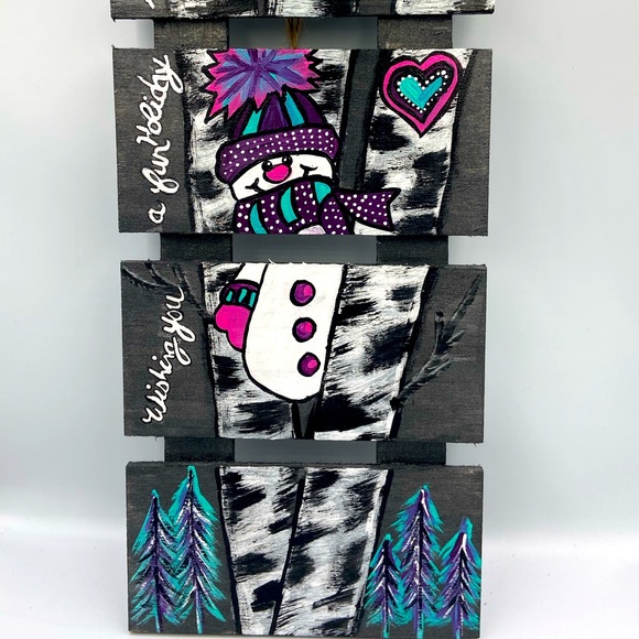 Snowman Handmade ❄️ Art - Picture 2 of 2